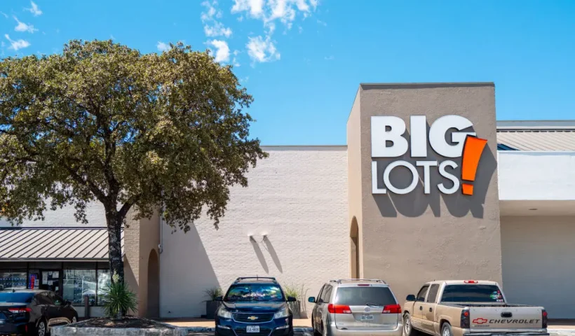 AUSTIN, TEXAS - SEPTEMBER 09: The sign for Big Lots is displayed outside its store on September 09, 2024 in Austin, Texas. Big Lots has filed for bankruptcy after consecutively reporting quarterly losses since 2022. The retail chain has agreed to sell its businesses to an affiliate of private-equity firm Nexus Capital Management. (Photo by Brandon Bell/Getty Images)