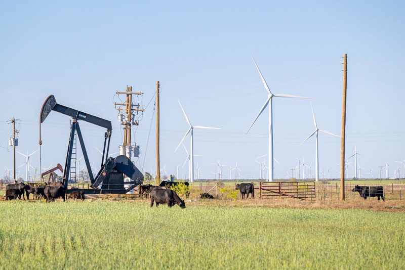 NOLAN, TEXAS - APRIL 08: An oil pumpjack is seen in a field on April 08, 2025 in Nolan, Texas. U.S. oil prices fell nearly 2% today and are more than 15% lower than last week when U.S. President Donald Trump announced new tariffs on imports, raising concerns on the effect they'll have on global economic outlook. (Photo by Brandon Bell/Getty Images)