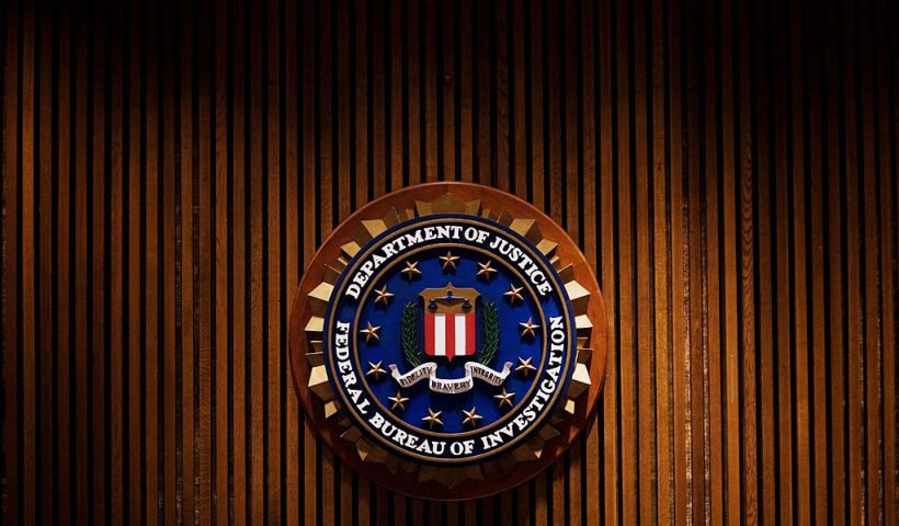 A crest of the Federal Bureau of Investigation is seen 03 August 2007 inside the J. Edgar Hoover FBI Building in Washington, DC. AFP PHOTO/Mandel NGAN (Photo credit should read MANDEL NGAN/AFP via Getty Images)