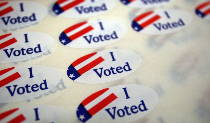 PASADENA, CA - MAY 19: A sheet of voter stickers is seen inside Fire Station 38, as people go to the polls for a special election called by Gov. Arnold Schwarzenegger and lawmakers to decide on statewide budget-balancing ballot propositions on May 19, 2009 in Pasadena, California. The governor says that a passage of the suite of measures is crucial to repairing the state budget crisis. The initiatives were put forth to voters after a drawn-out battle between politicians to solve the deficit which has resulted in painful cuts to education and services and the loss of thousands of jobs. The deficit is projected to hit $15.4 billion in the fiscal year that begins in July if voters pass the ballot measures. If not, the deficit will balloon to $21.3 billion, according to the governor�s office. Polls though indicate that Proposition 1F, which prohibits the governor, lawmakers and other state officials from getting pay raises any time the state has a budget deficit, is the only one of the six measures that appears to have enough support to pass. It is the 12th times in seven years that Californians have been faced with complex budget measures. Voter turnout is expected to be low. (Photo by David McNew/Getty Images)