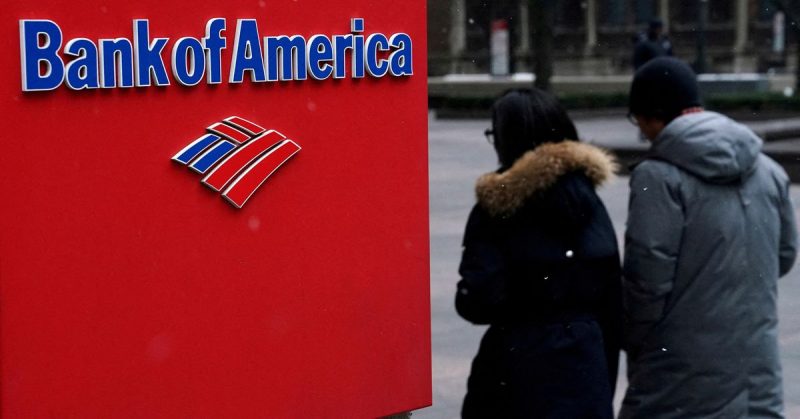 A Bank of America logo is pictured in the Manhattan borough of New York City, New York, U.S., January 30, 2019. REUTERS/Carlo Allegri/File Photo