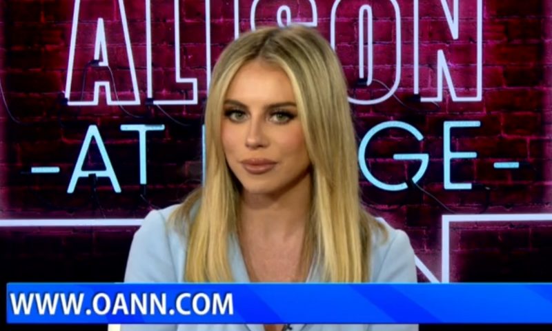 Video still from Alison At Large on One America News Network