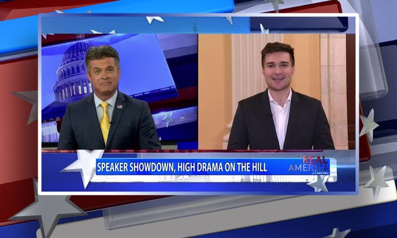 Video still from Real America on One America News Network