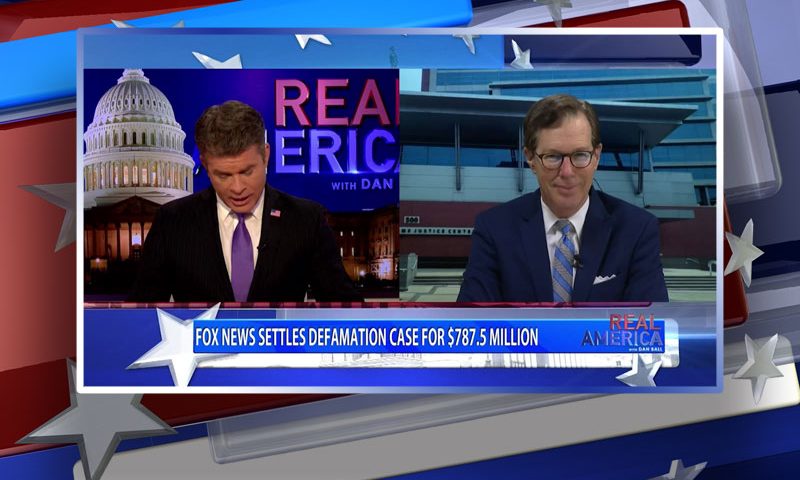 Video still from John Hines' interview with Real America on One America News Network