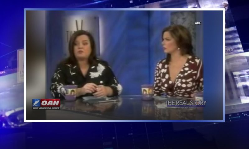 Video still from The Real Story on One America News Network
