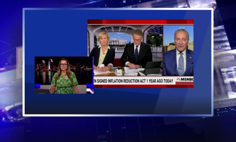 Video still from The Real Story on One America News Network