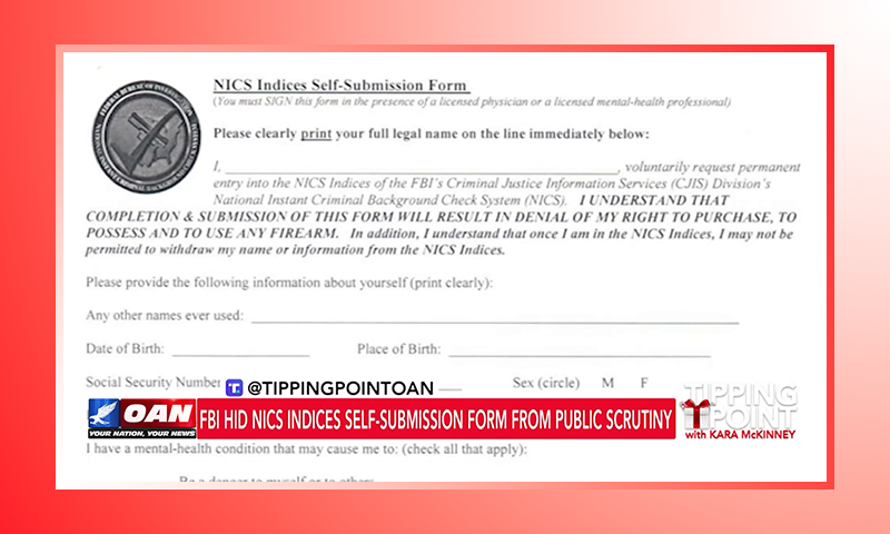 FBI Hid NICS Indices Self-Submission Form From Public Scrutiny
