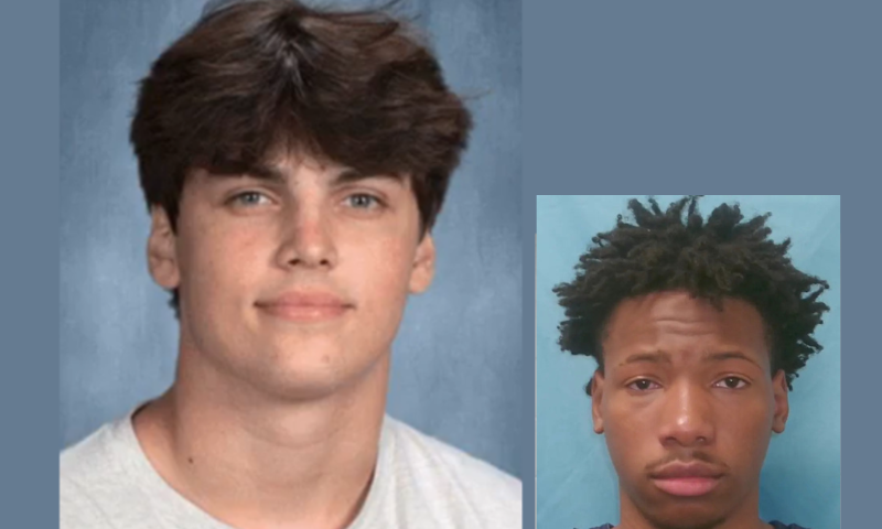 (L) Austin Metcalf. (Photo via: Jeff Metcalf) / (R) Karmelo Anthony. (Photo via: Collin County Jail)