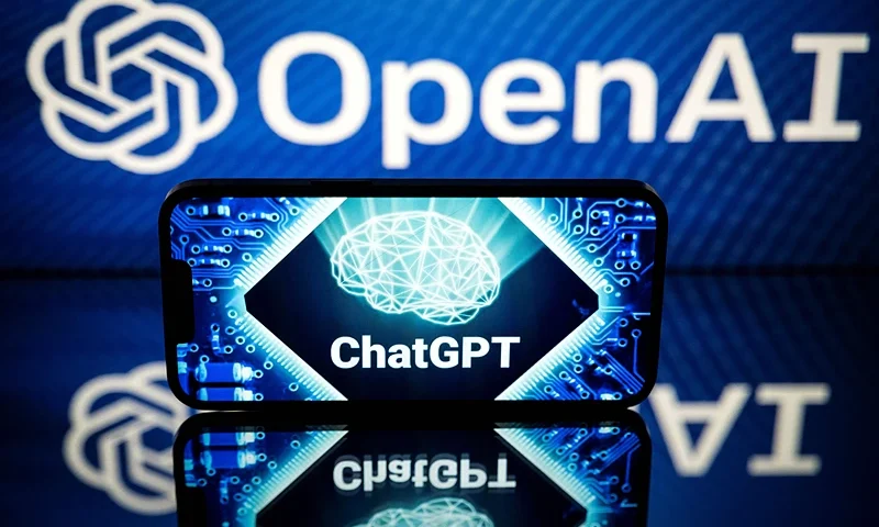 This picture taken on January 23, 2023 in Toulouse, southwestern France, shows screens displaying the logos of OpenAI and ChatGPT. - ChatGPT is a conversational artificial intelligence software application developed by OpenAI. (Photo by Lionel BONAVENTURE / AFP) (Photo by LIONEL BONAVENTURE/AFP via Getty Images)