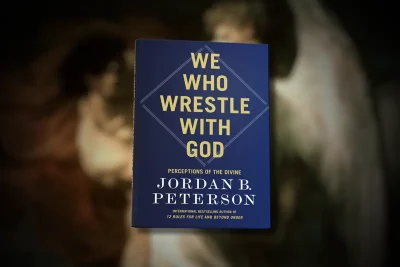 Cover art for Jordan B Peterson’s book 'We Who Wrestle With God'