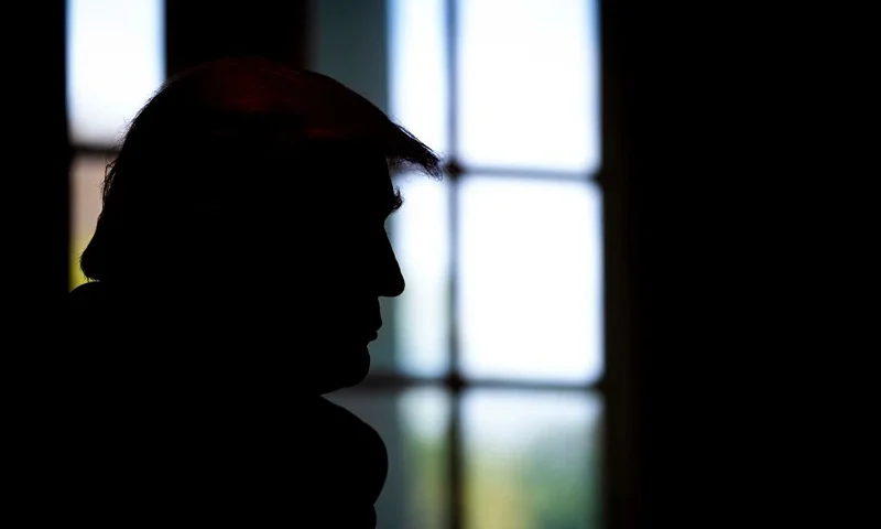 WASHINGTON, DC - APRIL 03: U.S. President Donald Trump listens during a roundtable meeting with energy sector CEOs in the Cabinet Room of the White House April 3, 2020 in Washington, DC. Oil companies have been negatively impacted by both the effects of coronavirus and from foreign pressures caused by Russia and Saudi Arabia in the oil markets. (Photo by Doug Mills-Pool/Getty Images)