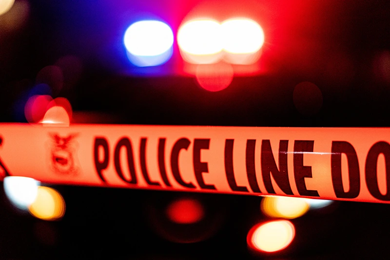 Police tape blocks off the crime scene outside a church where a man shot dead four people, including three of his children, before turning the gun on himself, February 28, 2022 in Sacramento, California. A father shot dead three of his own children on February 28 before turning the gun on himself in a US church, police said. A fifth person also died in the shooting in Sacramento, California, though it was not clear if that person was related to what police said was a domestic incident. (Photo by Andri Tambunan / AFP) (Photo by ANDRI TAMBUNAN/AFP via Getty Images)