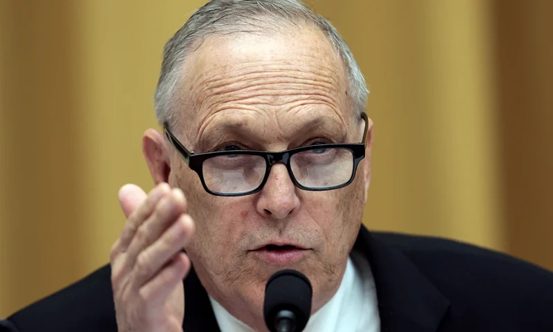 WASHINGTON, DC - SEPTEMBER 20: U.S. Andy Biggs (R-AZ) questions Attorney General Merrick Garland as he testifies before the House Judiciary Committee in the Rayburn House Office Building on September 20, 2023 in Washington, DC. The committee is holding an oversight hearing on the U.S. Department of Justice. (Photo by Win McNamee/Getty Images)