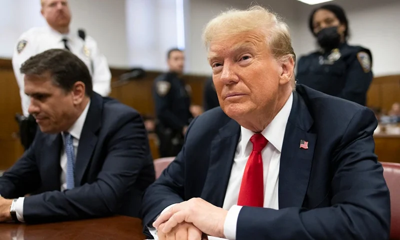NEW YORK, NEW YORK - MAY 28: Former U.S. President Donald Trump appears for his hush money trial at Manhattan Criminal Court on May 28, 2024 in New York City. Closing arguments are set to begin in former U.S. President Trump's hush money trial. The former president faces 34 felony counts of falsifying business records in the first of his criminal cases to go to trial. (Photo by Andrew Kelly-Pool/Getty Images)