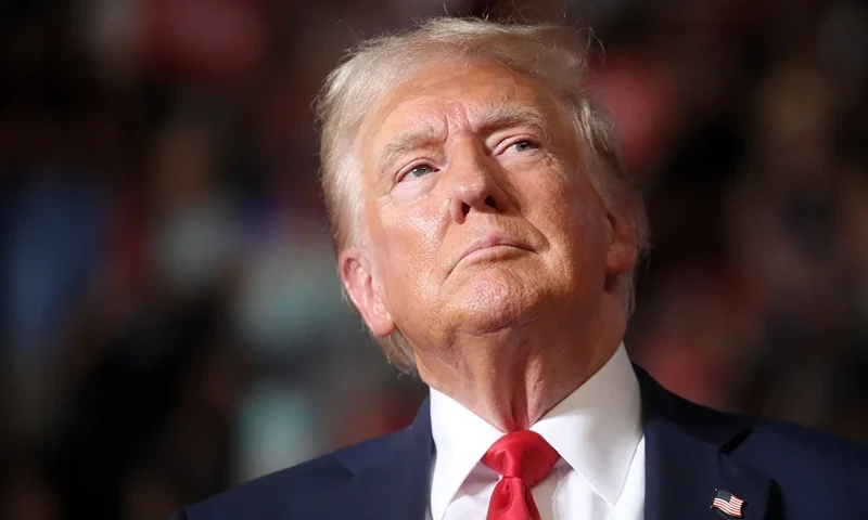 Republican presidential nominee, former U.S. President Donald Trump speaks at a rally on July 31, 2024 in Harrisburg, Pennsylvania. Trump is returning to Pennsylvania for the first time since the assassination attempt. Polls show a close race with Democratic presidential candidate, U.S. Vice President Kamala Harris. (Photo by Spencer Platt/Getty Images)