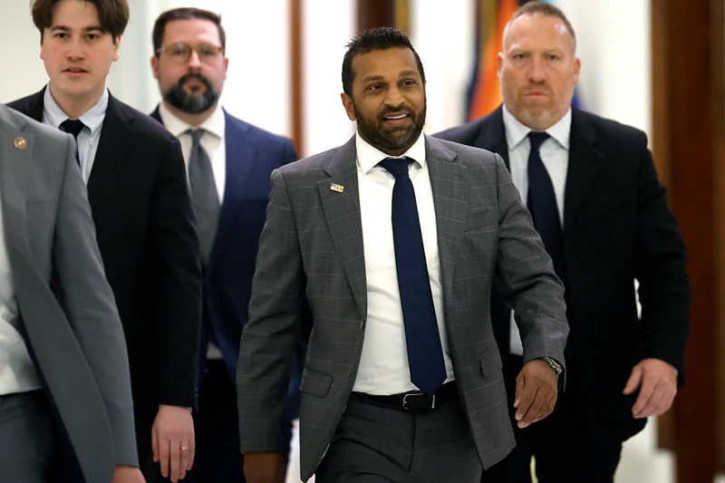 WASHINGTON, DC - DECEMBER 11: U.S. President-elect Donald Trump's nominee to be FBI Director, Kash Patel arrives for a meeting with Sen. Josh Hawley (R-MO) in the Dirksen Senate Office Building on December 11, 2024 in Washington, DC. Nominees for Trump's upcoming administration are continuing to visit Capitol Hill this week, meeting with Senators to discuss their potential appointments. (Photo by Kevin Dietsch/Getty Images)