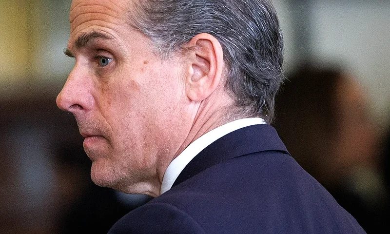WASHINGTON, DC - JANUARY 4: Hunter Biden, son of U.S. U.S. President Joe Biden, looks on from the East Room of the White House during a Medal of Freedom ceremony on January 4, 2025 in Washington, DC. President Biden is awarding 19 recipients with the nation's highest civilian honor. President Biden is awarding 19 recipients with the nation's highest civilian honor. (Photo by Tom Brenner/Getty Images)
