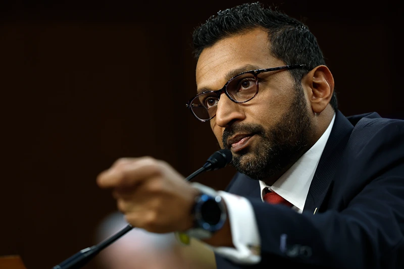 WASHINGTON, DC - JANUARY 30: Kash Patel, U.S. President Donald Trump’s nominee to be Director of the Federal Bureau of Investigation (FBI), testifies during his confirmation hearing before the Senate Judiciary Committee in the Dirksen Senate Office Building on January 30, 2025 in Washington, DC. Patel, a former public defender, federal prosecutor and Trump loyalist, is facing opposition from Democrats over his past criticism of the Justice Department and FBI. (Photo by Anna Moneymaker/Getty Images)