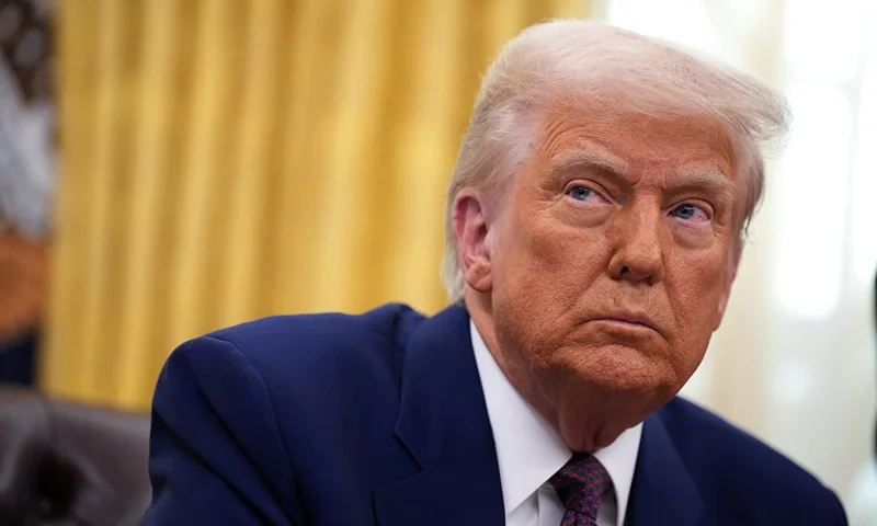 WASHINGTON, DC - FEBRUARY 13: U.S. President Donald Trump delivers remarks after signing an executive order on reciprocal tariffs in the Oval Office at the White House on February 13, 2025 in Washington, DC. Trump announced his plan to increase U.S. tariffs to match the rates other nations charge to import American goods. (Photo by Andrew Harnik/Getty Images)