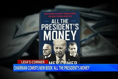 Image of the book cover for James Comer’s new book All The President’s Money.