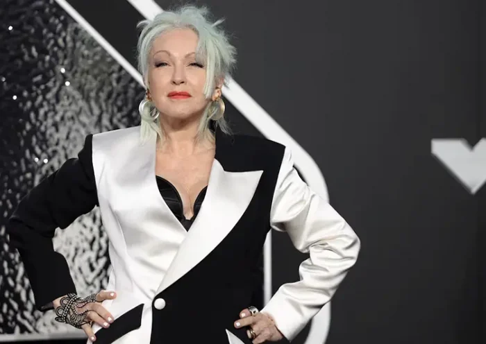 Cyndi Lauper attends the MTV Video Music Awards in Elmont, New York, U.S., September 11, 2024. REUTERS/Andrew Kelly/File Photo
