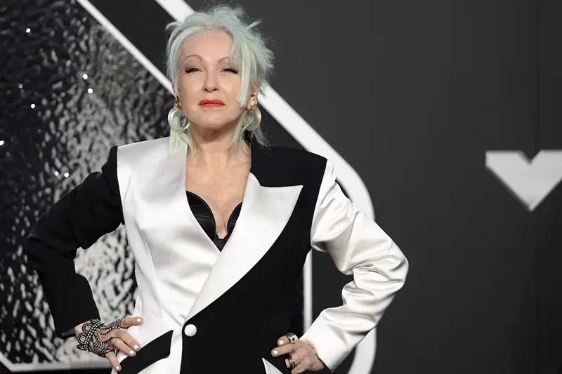 Cyndi Lauper attends the MTV Video Music Awards in Elmont, New York, U.S., September 11, 2024. REUTERS/Andrew Kelly/File Photo