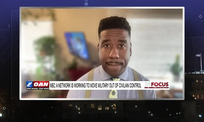 Video still from In Focus on One America News Network during an interview with the guest, R.C. Maxwell.