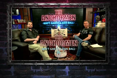 Video still from The Anchormen on One America News Network with Dan Ball on the right side.