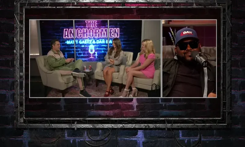 Video still from The Anchormen on One America News Network with Matt Gaetz.