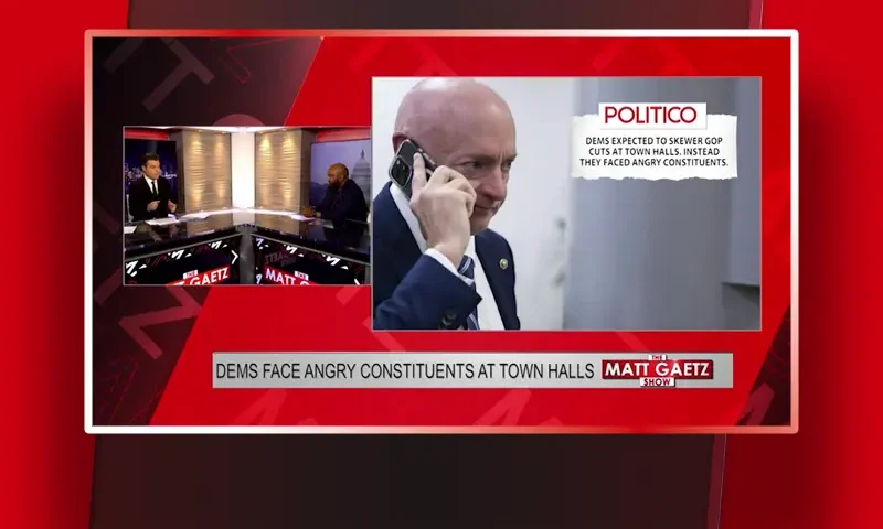Video still from The Matt Gaetz Show on One America News Network during an interview with the guest, Vish Burra.