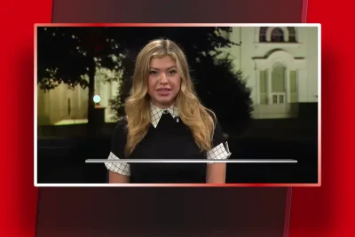 Video still from The Matt Gaetz Show on One America News Network during an interview with the guest, Natalie Winters.