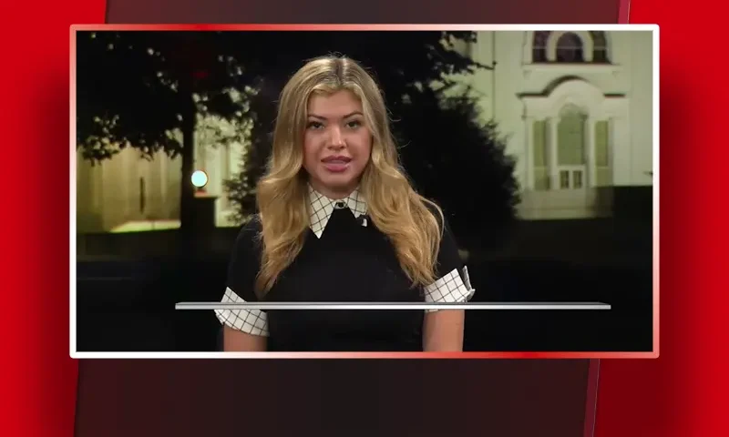 Video still from The Matt Gaetz Show on One America News Network during an interview with the guest, Natalie Winters.