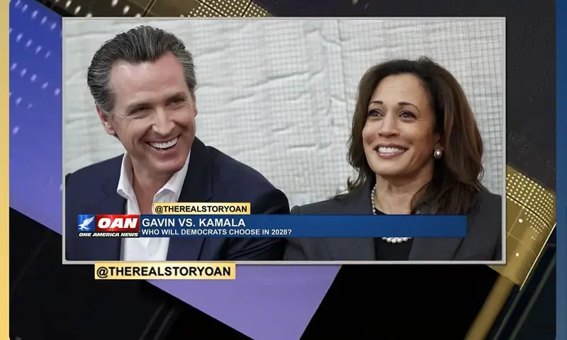 Video still from The Real Story on One America News Network