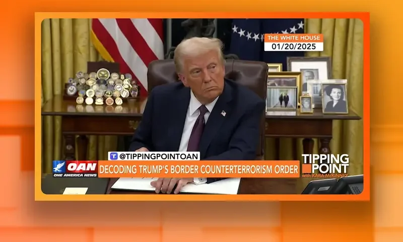 Video still from Tipping Point on One America News Network