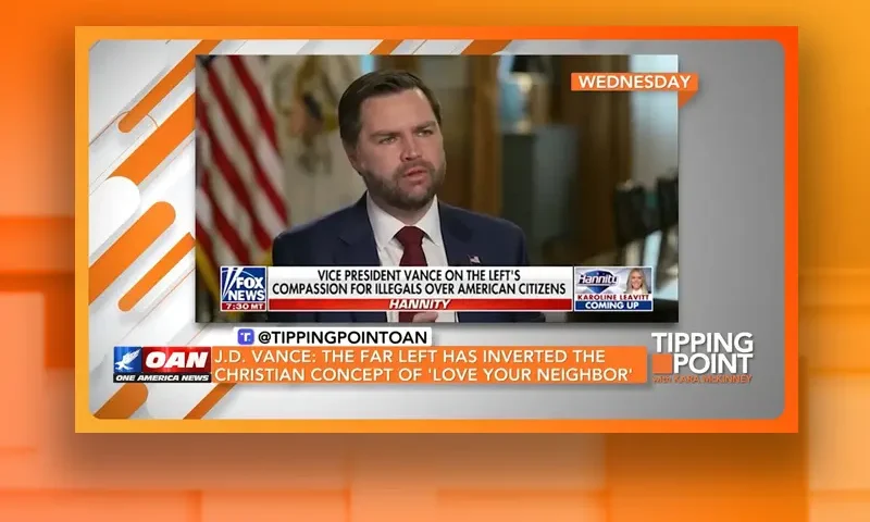 Video still from Tipping Point on One America News Network