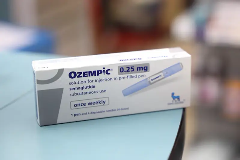 A box of Ozempic made by Novo Nordisk is seen at a pharmacy in London, Britain March 8, 2024. REUTERS/Hollie Adams